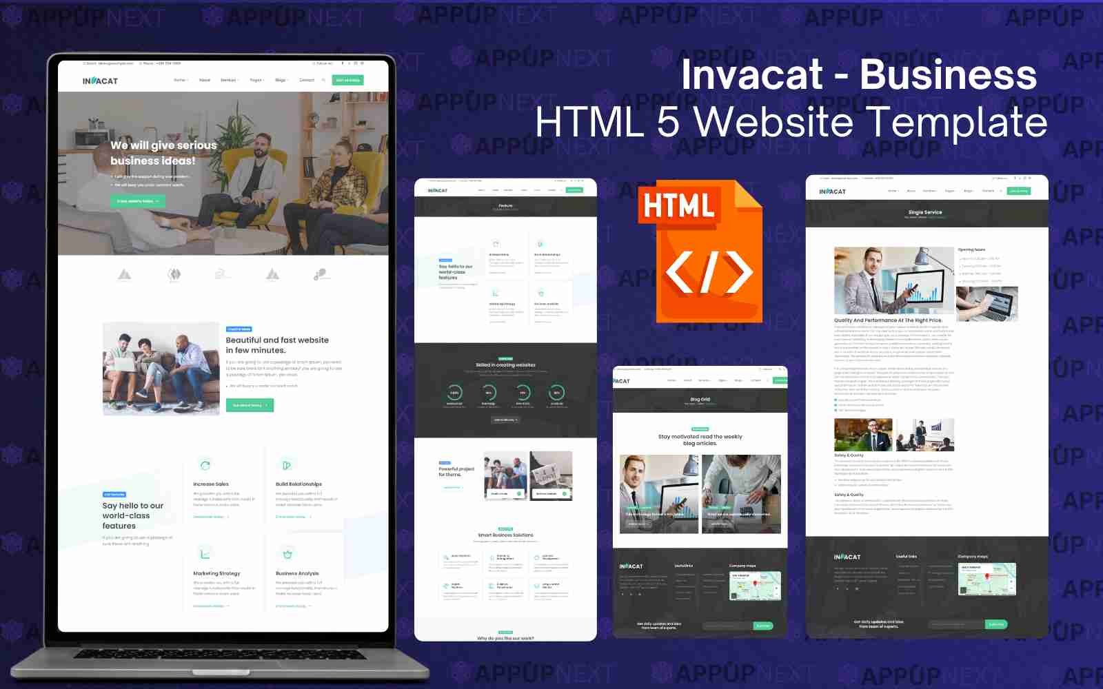 Invacat - Business  HTML 5 Website Template